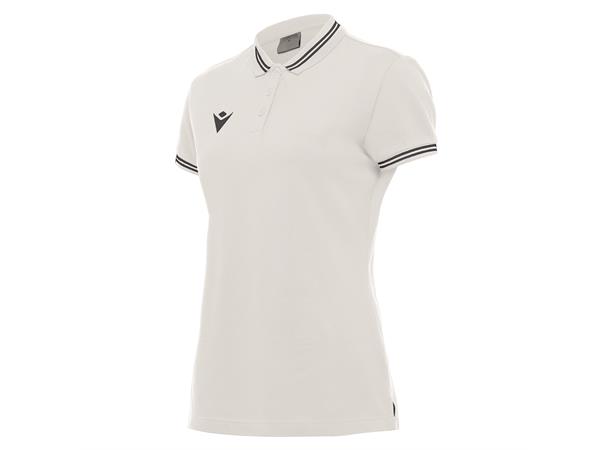 Hambo Polo Dame HVIT/GRÅ M Poloskjorte i bomull til dame 
