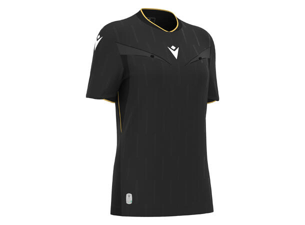 Tess Eco SS BLK/GOLD XS Teknisk dommerdrakt - Dame 