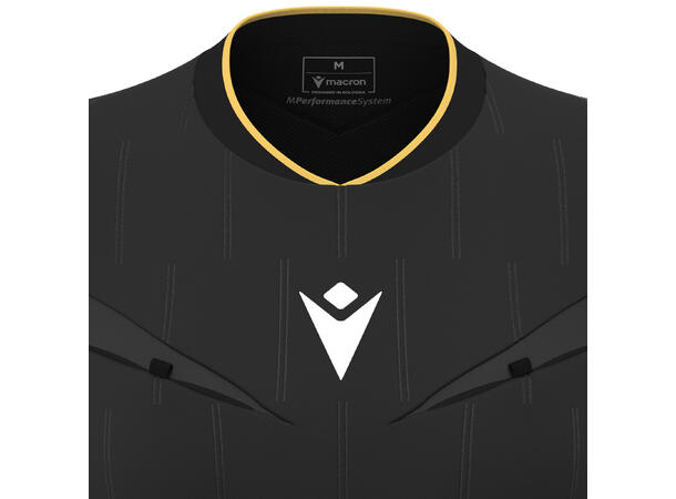 Tess Eco SS BLK/GOLD XS Teknisk dommerdrakt - Dame 