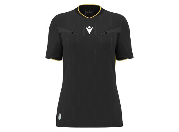 Tess Eco SS BLK/GOLD XS Teknisk dommerdrakt - Dame 